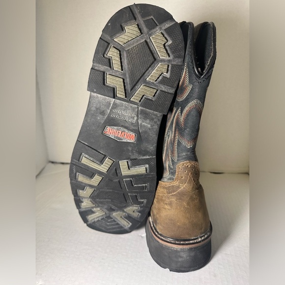 Men's Wolverine Rancher ST Waterproof Steel-Toe Brown Boots / W10765 / Size 9 - Picture 5 of 5